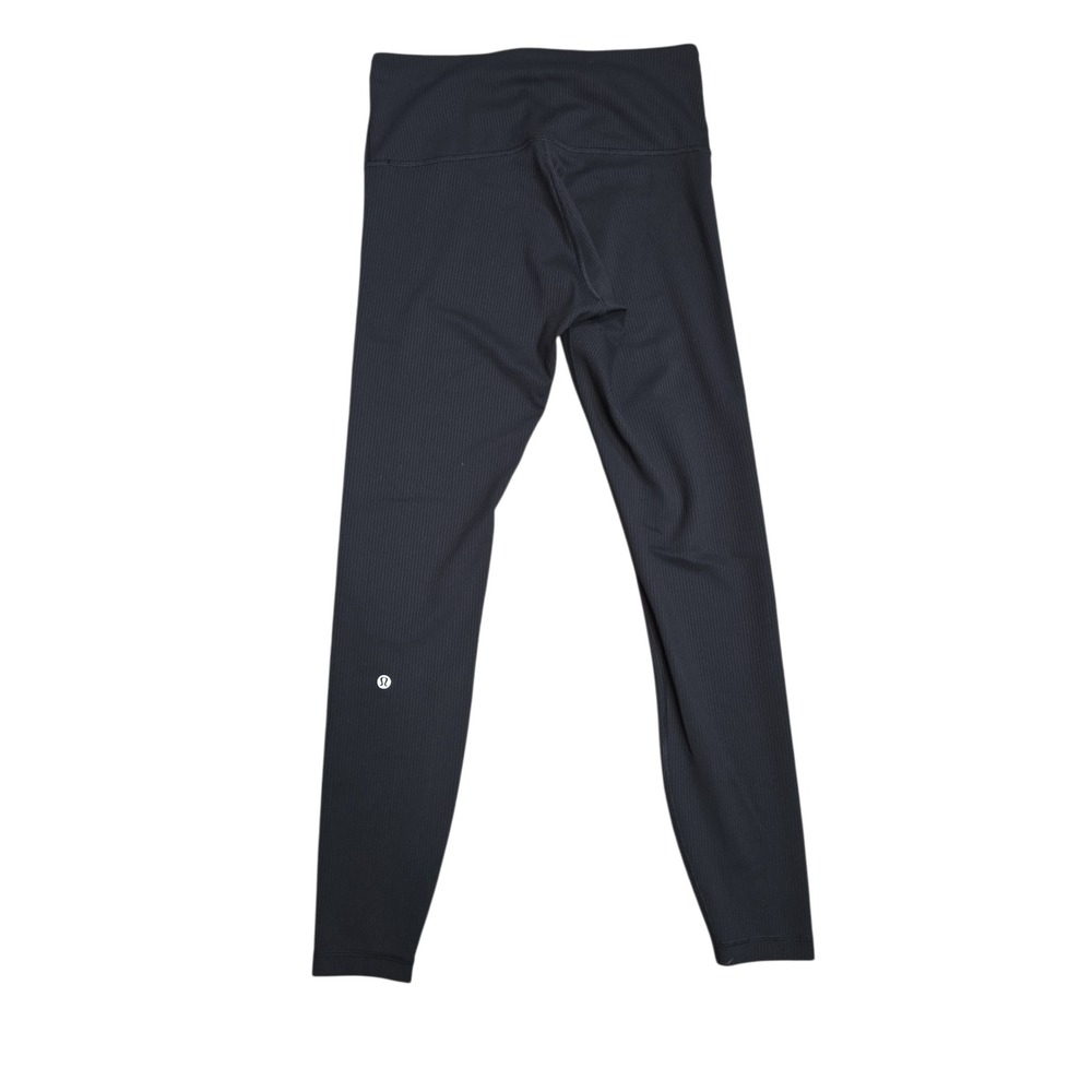Lululemon Wunder Train HR Ribbed Leggings 28" Black Size 8 Everlux